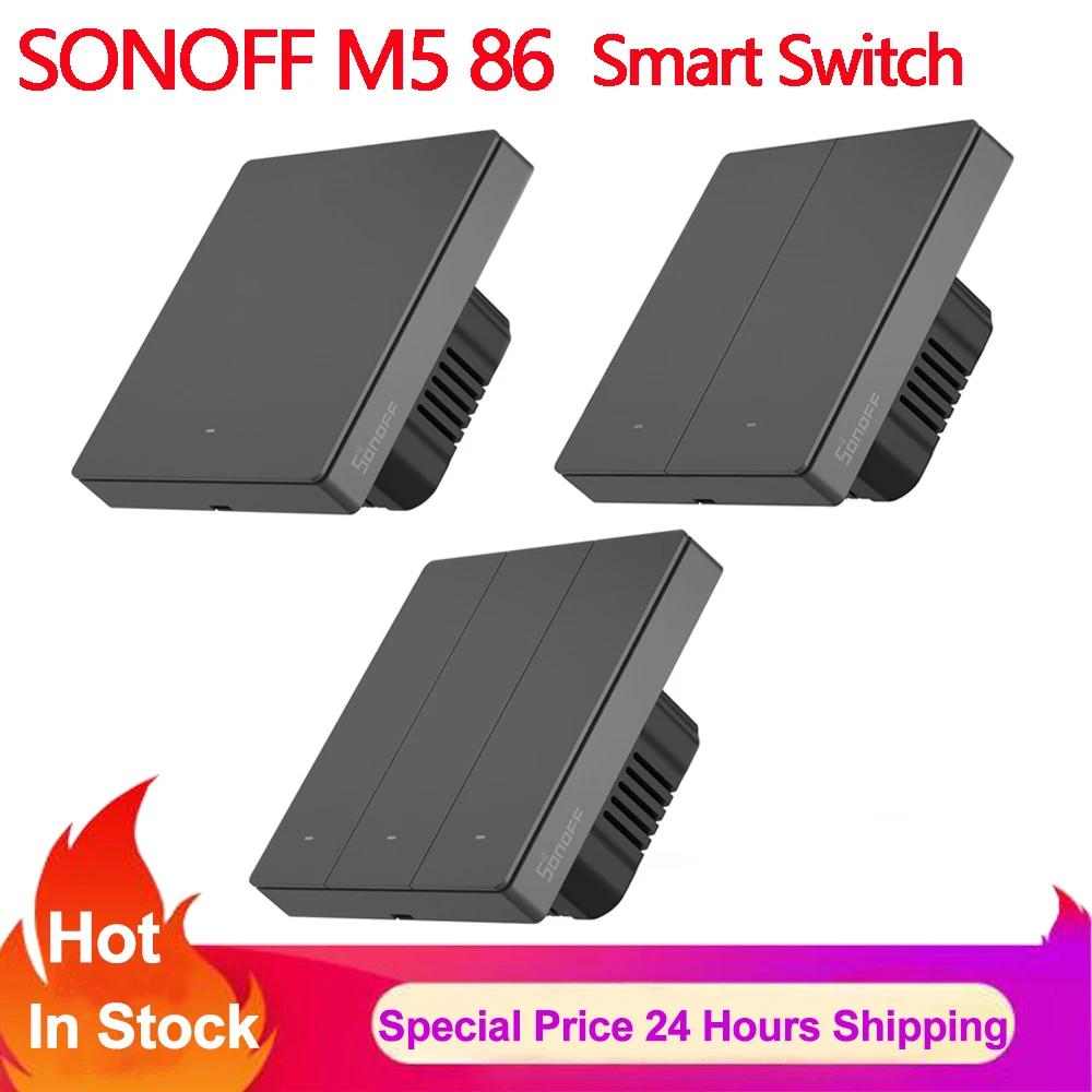 Sonoff M5 86 Switchman Wifi Ʈ ġ   APP  ư  Ʈ Ÿ̸ ġ  eWelink Alexa Google Ȩ